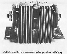 cellule double face avec radiateur